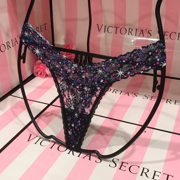 💖 Victoria Secret Lace Thong Panty - Picture 1 of 3